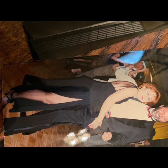 Great party pantsuit with high slit both legs - Picture 10 of 12